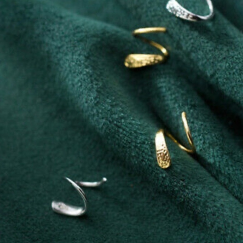 NEW Sterling silver/18k gold plated earrings - Picture 7 of 8